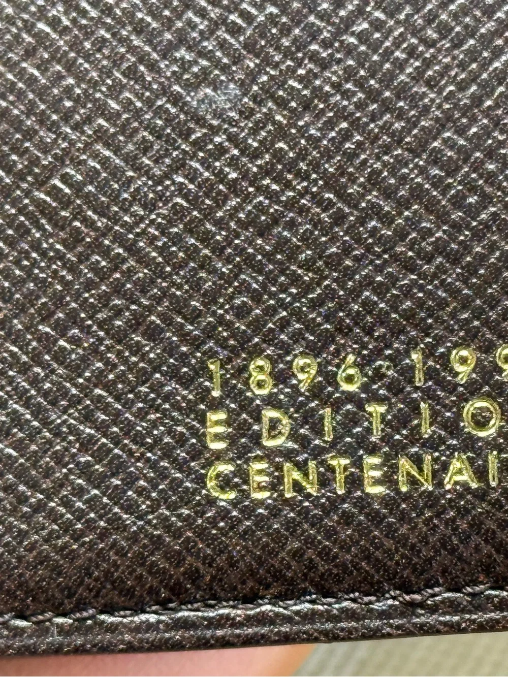 LOUIS VUITTON Limited Edition Damier Canvas Centenaire Checkbook Wallet